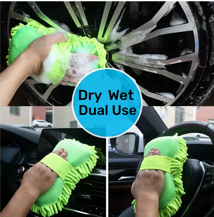 Premium Microfiber Car Wash Mitt – Scratch-Free Cleaning Glove