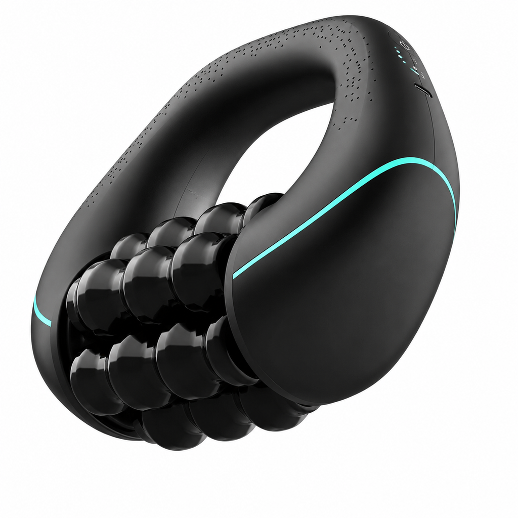 Rechargeable Electric Massage Roller – 3-Speed Deep Tissue Percussion Massager for Full-Body Muscle Recovery