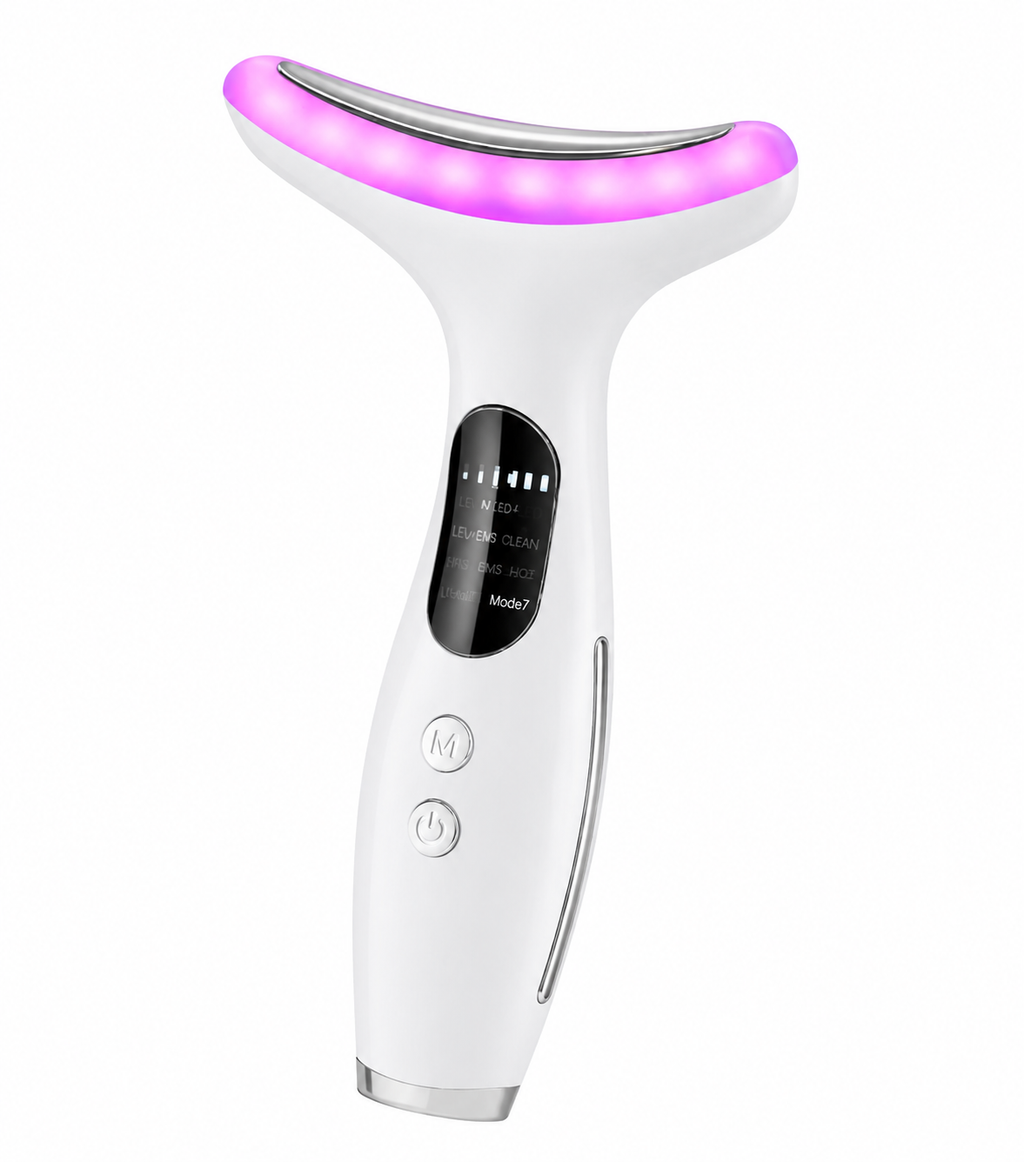 7-Color LED Facial Beauty Device – EMS Vibration Facial Massager for Skin Care & Relaxation