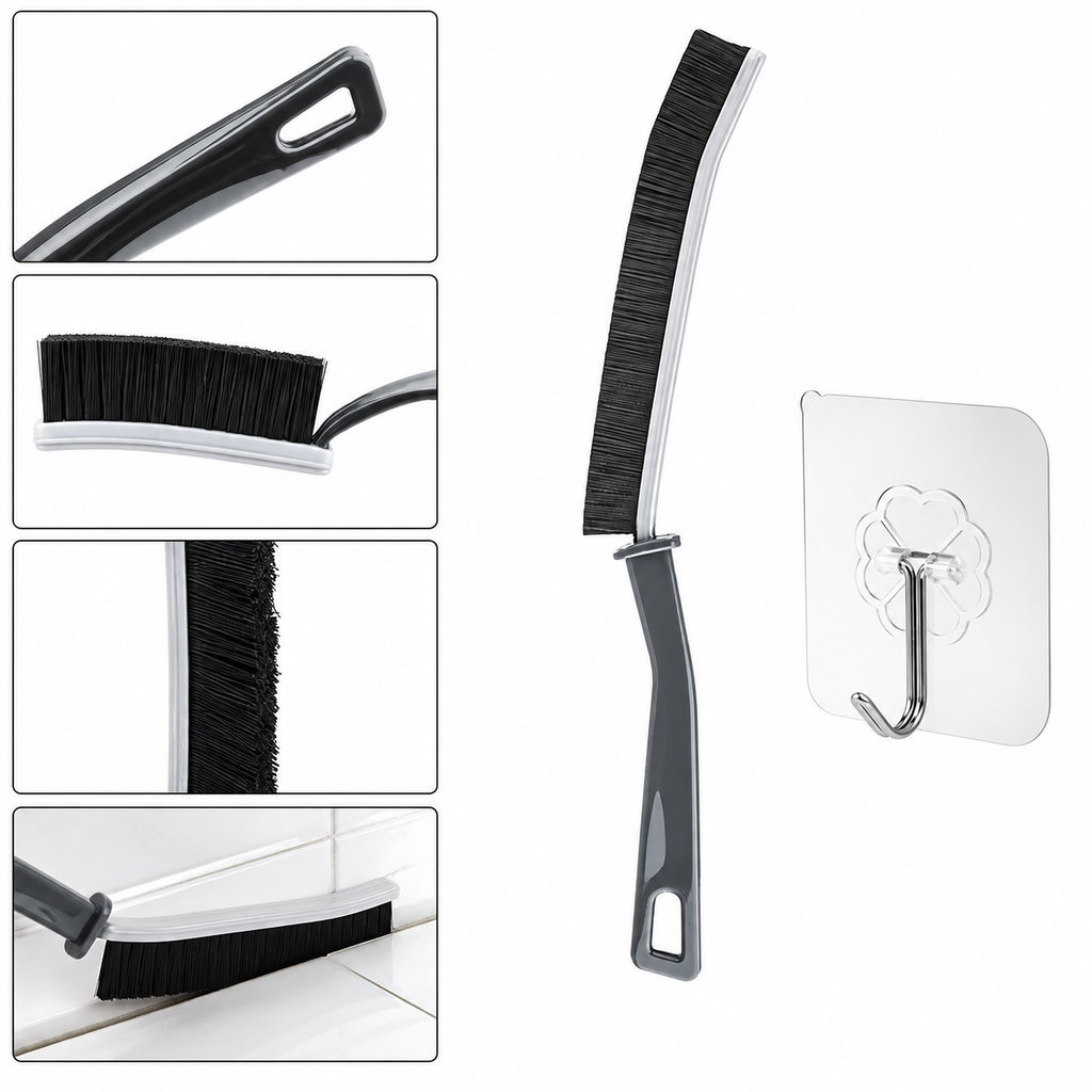 Long Handle Crevice Cleaning Brush – Multifunction Gap Cleaner for Bathrooms, Kitchens, Windows & Hard-to-Reach Areas