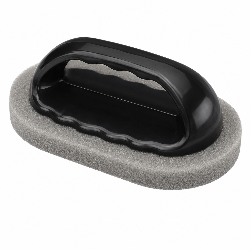 Magic Cleaning Sponge with Ergonomic Handle – Heavy-Duty Scrubbing Pad for Kitchen, Bathroom & Rust Removal