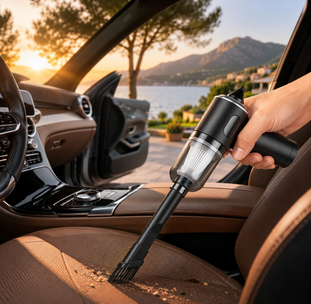 Portable Cordless Car Vacuum Cleaner – 9000Pa Powerful USB Rechargeable Handheld Vacuum