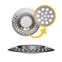 Stainless Steel Sink Strainer – Reusable Kitchen & Bathroom Drain Filter, Anti-Clog Mesh Drain Catcher